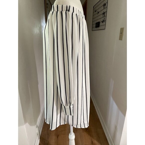 EUC Forever 21 Off-Shoulder Striped Dress - Picture 3 of 6